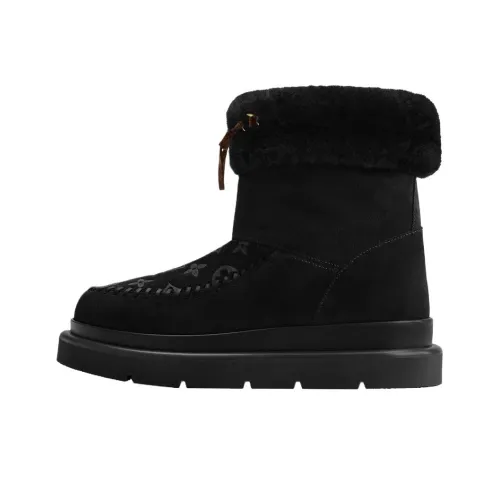 LOUIS VUITTON SKI Skiing Series SS26 Cortina Короткие Сноубутсы Женские Черные