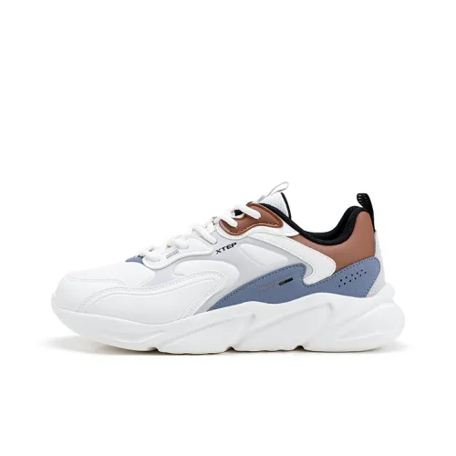 XTEP Повседневная обувь Мужская Парусный Белый Призрачный Серый Сцена Юань Синий