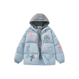 Далекий Небесный Синий с Серым Капюшоном