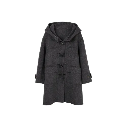 SIBAISHE Темно-серый елочка женский пальто