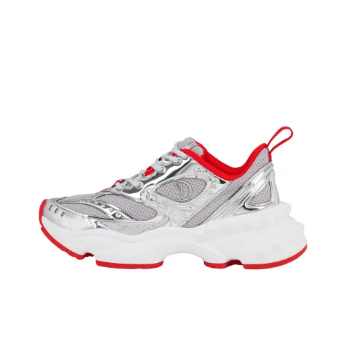 CL So Flo Low Топ Толстая подошва Кроссовки Женские Серебристые