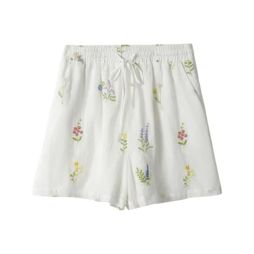 Inman Фарфор Белый Женские Повседневные Шорты