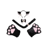 Ободок Кошачья лапа Набор Черный