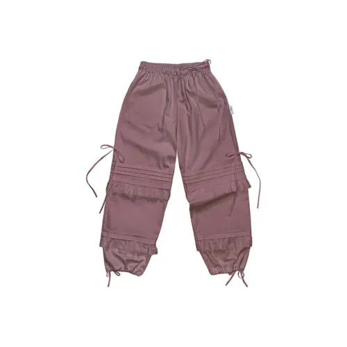 NOFFICIALNOFFICE Кружево Tuck String Брюки Повседневные Брюки Женские