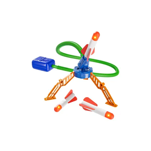 ANKETUO Ножной Пусковая Лазурная Летающая Скакалка Ракета Пусковое устройство На открытом воздухе Светящийся Трубка