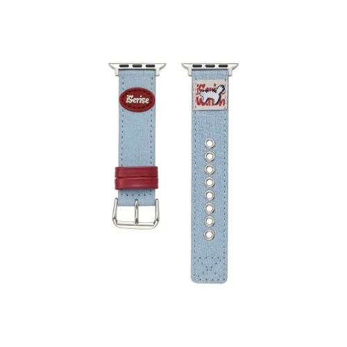 KUBASUO Ремень Совместимость с Apple материал деним ширина 180 мм