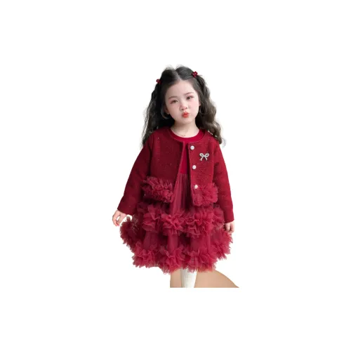 Детский комплект YALU для девочек 3-7 лет с юбкой