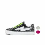 Шанель стиль, черный и зеленый шнурки с белыми и розовыми шнурками