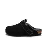 Чёрная замша + чёрные волосы