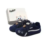 Синий флисовый подклад с котенком + эксклюзивная коробка