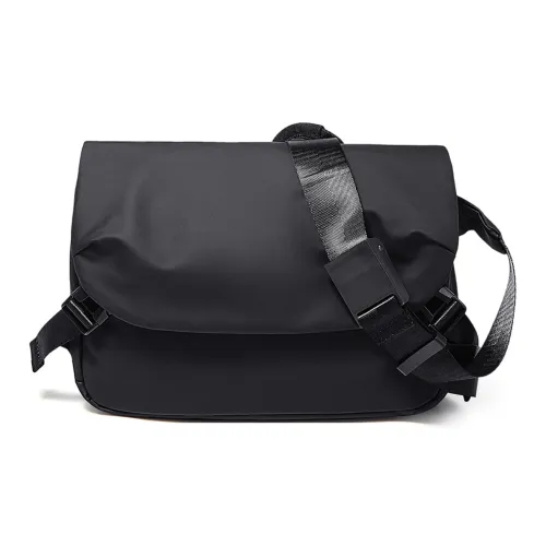 FOXER Сумка через плечо из синтетической кожи большая мужская черная