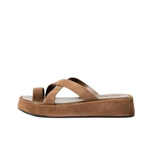 ZARA Шлепанцы Коричневые Женские