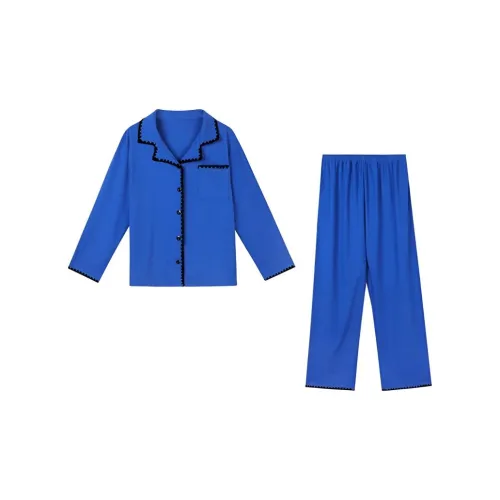 XIAOLIZI Маленький Синий Женские Пижамные Комплекты