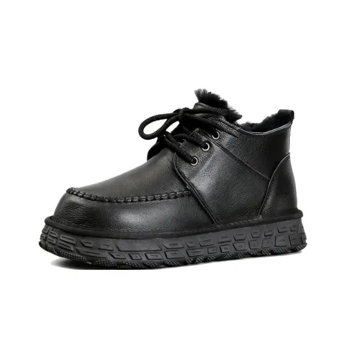 SENJIALUO 13cm Мартин Ботинок Средний Каблук Мужской