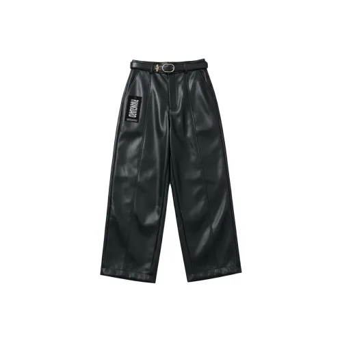 RVANGUARD Черные Унисекс Кожаные Штаны