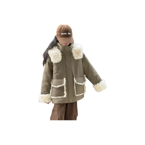 YALU Армейский зеленый Школьный возраст Топы