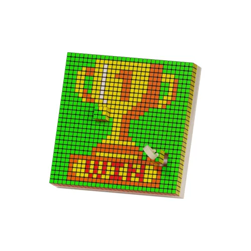 QIYI Универсальный пазл пиксель художественный сувенир и интеллектуальная игра с кубиками Рубика