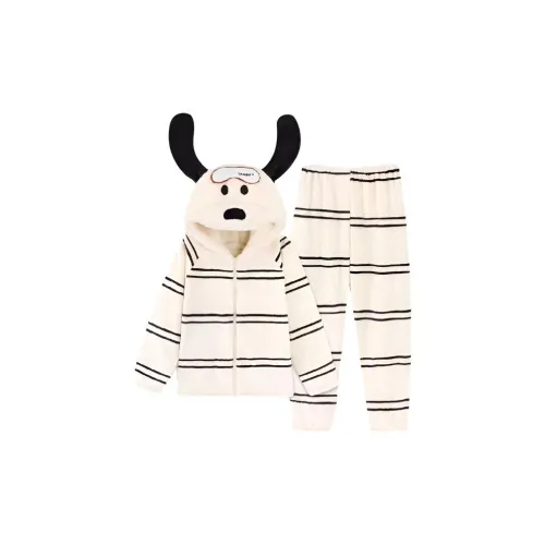 MIMOSA CHUR Полосы Щенок Комплекты одежды Женские Пижамные комплекты
