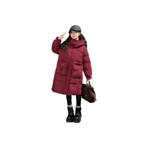 QIAONITONG Хлопковый пуховик для подростков