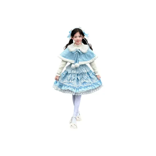 QIAONITONG Синие школьные комплекты с юбкой