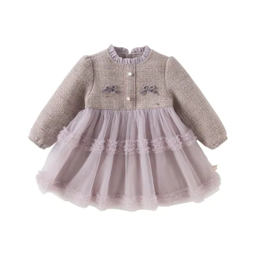 DAVE BELLA Серый Фиолетовый Платья для девочек