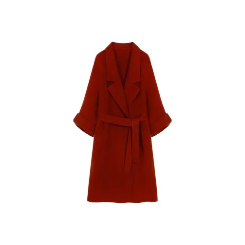 DITB Винтажный красный женский пальто