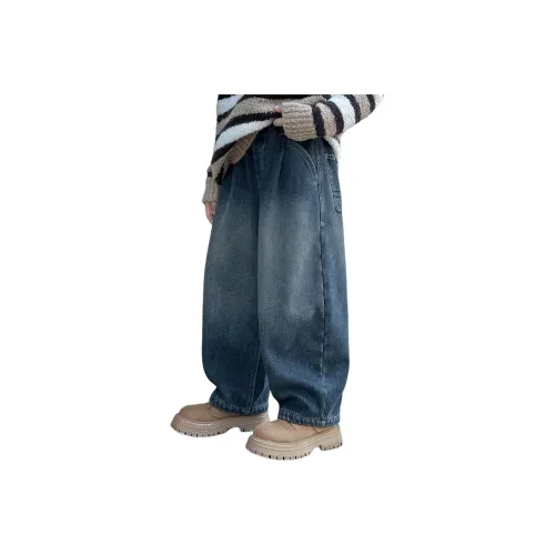 The panda is round Опал Синий Kids Джинсы