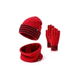 Шляпа, шарф, перчатки, трехкомпонентный комплект [красный]
