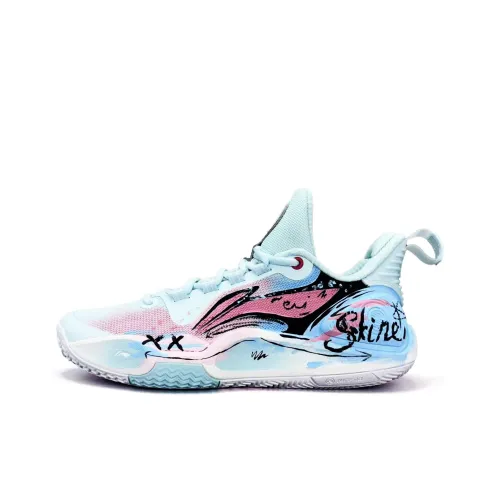 Лайнер Speed 9 Амортизация Устойчивость к истиранию Противоскользящий Низкий Топ Баскетбольные кроссовки Унисекс