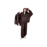 Кофейный (с флисовой подкладкой) комплект одежды