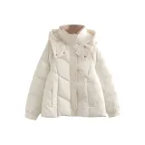 Экрю Хлопковый пуховик