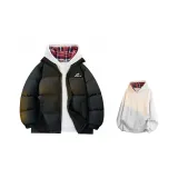 Черная куртка с подкладкой + белый свитшот с серым фотинией