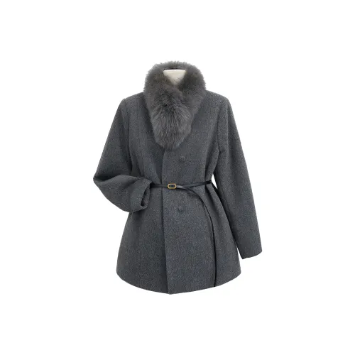 SIBAISHE Темно-серый женский пуховик