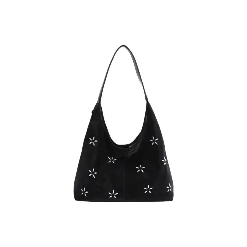 CREAM BEAR ПУ (полиуретан) Сумка Сумка через плечо Стандартная Женская Экрю Черная