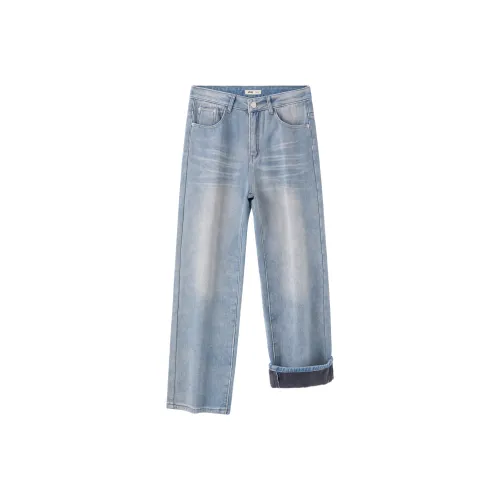 Jeep P75JMWN310 Синий [С флисовой подкладкой] Унисекс Джинсы