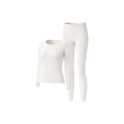 2323 [1 комплект] Молочно-чайный Зеленый Женские Термокомплекты