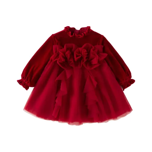 DAVE BELLA Новогоднее платье унисекс ягодно-красного цвета