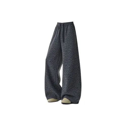 FRALAARRI Темно-серый унисекс повседневные штаны