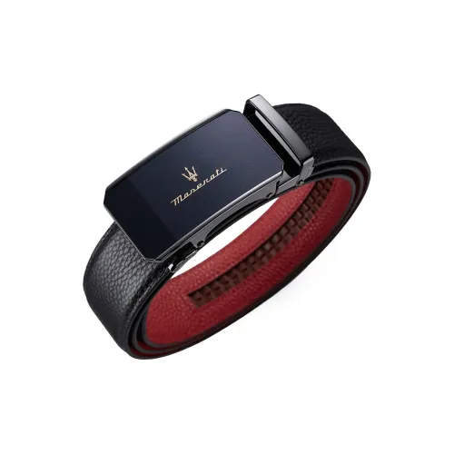 Maserati Лицевая коровья кожа Натуральная кожа Автоматическая застежка Ремень Мужской Премиум Коробка Металлический