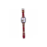 Красно-коричневый в клетку