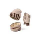 Шляпа, шарф, перчатки, трехкомпонентный комплект [хаки]