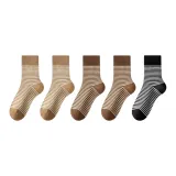 Светлый верблюжий 2 + Темный коричневый 2 + Черный [5 упаковок]