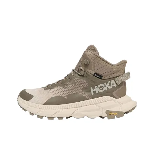 HOKA ONE ONE Амортизация Износостойкий MID Топ Альпинизм Походная обувь Мужская Коричневая