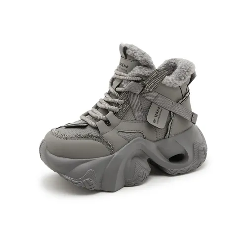 PLO CART Легкие высокие кроссовки с толстой подошвой для женщин