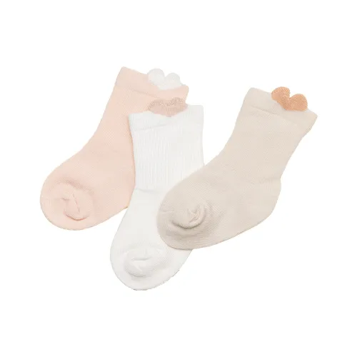EBMINI 2025 Осенние носки 3 упаковки для младенцев и малышей