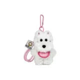 Белый плюшевый Вест-хайленд [розово-красные бибочки Drool]