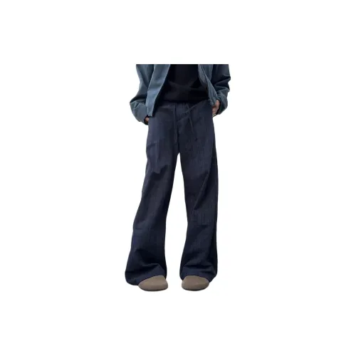 DEMAVIE Blue Unisex Casual Pants DEMAVIE Синий Унисекс Повседневные Штаны