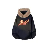 Темно-синий, синий, коричневый, мех