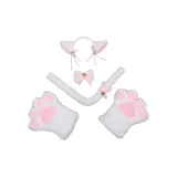 Ободок, кошачья лапа, одежда, наборы, белый