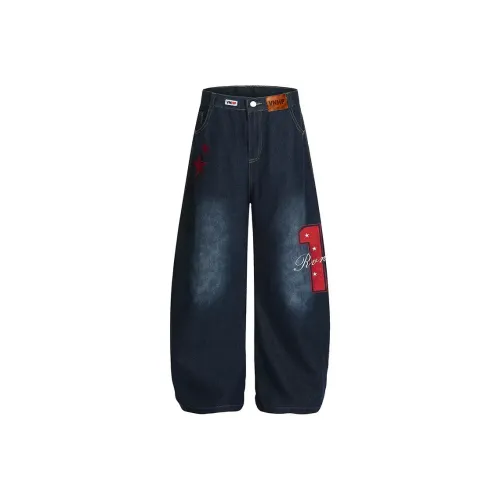 VNHP Blue Unisex Jeans VNHP Синий Унисекс Джинсы